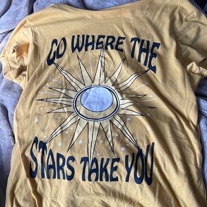 Graphic Yellow Tee Wholesome